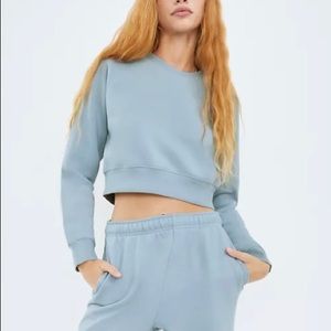 Cozy fleece perfect raglan sweatshirt size s